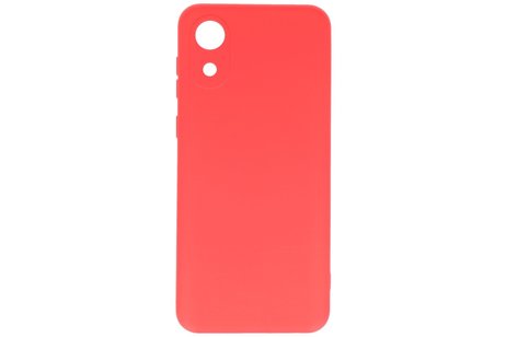 BAOHU Hoesje Geschikt voor de Samsung Galaxy A03 Core - Fashion Color Backcover Telefoonhoesje - Rood