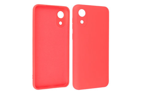 BAOHU Hoesje Geschikt voor de Samsung Galaxy A03 Core - Fashion Color Backcover Telefoonhoesje - Rood