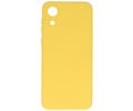 Fashion Backcover Telefoonhoesje - Color Hoesje - Geschikt voor Samsung Galaxy A03 Core - Geel
