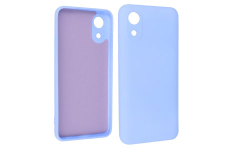 BAOHU Hoesje Geschikt voor de Samsung Galaxy A03 Core - Fashion Color Backcover Telefoonhoesje - Paars