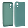 BAOHU Samsung Galaxy A03 Core Hoesje Fashion Backcover Telefoonhoesje Donker Groen