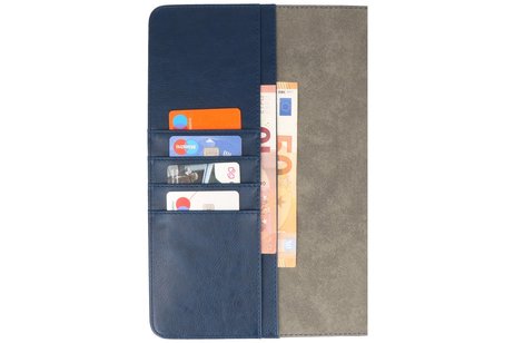 Book Case Tablet Hoesje voor iPad Pro 11 2021 - 2020 - 2018 - iPad Air 5 2022 - iPad Air 4 2020 - Navy