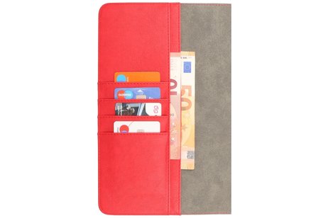 BAOHU Book Case Tablet Hoesje - Hoesje Geschikt voor iPad Pro 11 2021 - 2020 - 2018 - iPad Air 5 2022 - iPad Air 4 2020 - Rood