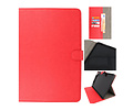 Book Case Tablet Hoesje voor iPad Pro 11 2021 - 2020 - 2018 - iPad Air 5 2022 - iPad Air 4 2020 - Rood