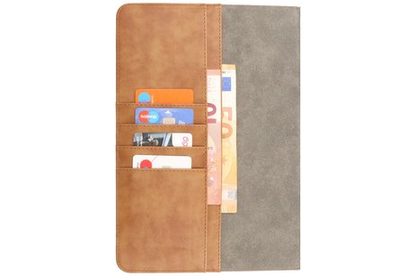 Book Case Tablet Hoesje voor iPad Pro 11 2021 - 2020 - 2018 - iPad Air 5 2022 - iPad Air 4 2020 - Bruin