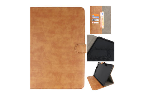 BAOHU Book Case Tablet Hoesje - Hoesje Geschikt voor iPad Pro 11 2021 - 2020 - 2018 - iPad Air 5 2022 - iPad Air 4 2020 - Bruin