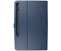 BAOHU Book Case Tablet Hoesje - Hoesje Geschikt voor Samsung Galaxy Tab S8 - Tab S7 - Navy
