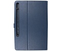 Book Case Tablet Hoesje voor Samsung Galaxy Tab S8 - Tab S7 - Navy