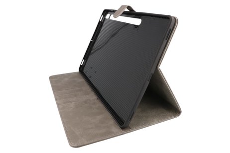 Book Case Tablet Hoesje voor Samsung Galaxy Tab S8 - Tab S7 - Grijs