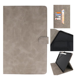 BAOHU Book Case voor Samsung Galaxy Tab S8 Grijs