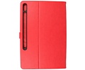BAOHU Book Case Tablet Hoesje - Hoesje Geschikt voor Samsung Galaxy Tab S8 Plus - Tab S7 Plus - Rood