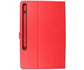 Book Case Tablet Hoesje voor Samsung Galaxy Tab S8 Plus - Tab S7 Plus - Rood