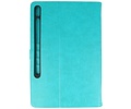 BAOHU Book Case Tablet Hoesje - Hoesje Geschikt voor Samsung Galaxy Tab S8 Plus - Tab S7 Plus - Groen