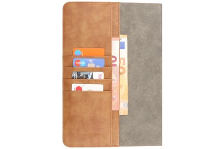 BAOHU Book Case Tablet Hoesje - Hoesje Geschikt voor Samsung Galaxy Tab S8 Plus - Tab S7 Plus - Bruin