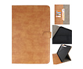 BAOHU Book Case Tablet Hoesje - Hoesje Geschikt voor Samsung Galaxy Tab S8 Plus - Tab S7 Plus - Bruin
