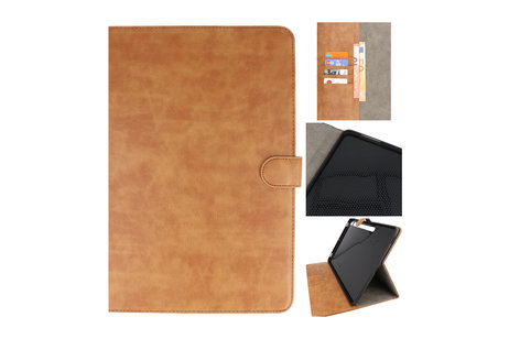 Book Case Tablet Hoesje voor Samsung Galaxy Tab S8 Ultra - Bruin