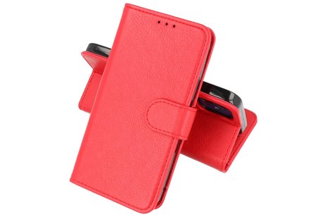 Zakelijke Book Case Telefoonhoesje - Portemonnee Hoesje - Geschikt voor iPhone 14 - Rood