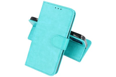 BAOHU Zakelijke Book Case Telefoonhoesje - Portemonnee Hoesje - Geschikt voor iPhone 14 - Groen