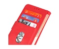 Zakelijke Book Case Telefoonhoesje - Portemonnee Hoesje - Geschikt voor iPhone 14 Pro - Rood