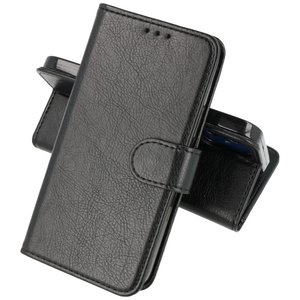 Zakelijke Book Case Telefoonhoesje - Portemonnee Hoesje - Geschikt voor iPhone 14 Plus - Zwart