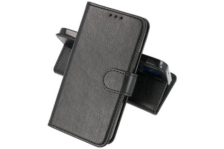 BAOHU Zakelijke Book Case Telefoonhoesje - Portemonnee Hoesje - Geschikt voor iPhone 14 Plus - Zwart