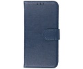 Zakelijke Book Case Telefoonhoesje - Portemonnee Hoesje - Geschikt voor iPhone 8 Plus  & iPhone 7 Plus - Navy