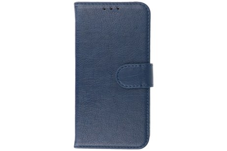 Zakelijke Book Case Telefoonhoesje - Portemonnee Hoesje - Geschikt voor iPhone 8 Plus  & iPhone 7 Plus - Navy