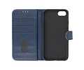 Zakelijke Book Case Telefoonhoesje - Portemonnee Hoesje - Geschikt voor iPhone 8 Plus  & iPhone 7 Plus - Navy