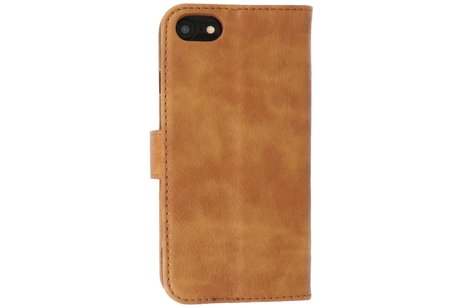 Zakelijke Book Case Telefoonhoesje - Portemonnee Hoesje - Geschikt voor iPhone 8 Plus  & iPhone 7 Plus - Bruin