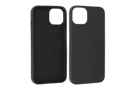 BAOHU Fashion Backcover Telefoonhoesje - Color Hoesje - Geschikt voor iPhone 14 Plus - Zwart