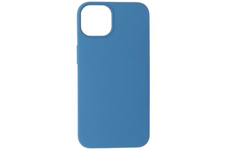 Fashion Backcover Telefoonhoesje - Color Hoesje - Geschikt voor iPhone 14 Plus - Navy