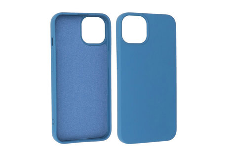 Fashion Backcover Telefoonhoesje - Color Hoesje - Geschikt voor iPhone 14 Plus - Navy