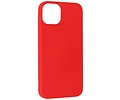 Fashion Backcover Telefoonhoesje - Color Hoesje - Geschikt voor iPhone 14 Plus - Rood