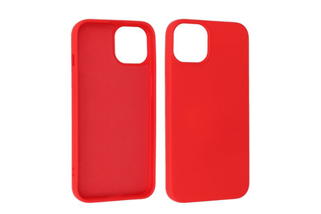 Fashion Backcover Telefoonhoesje - Color Hoesje - Geschikt voor iPhone 14 Plus - Rood