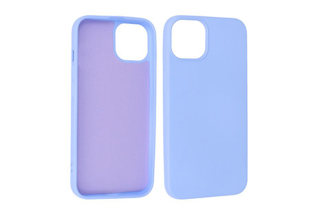 Fashion Backcover Telefoonhoesje - Color Hoesje - Geschikt voor iPhone 14 Plus - Paars