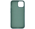 Fashion Backcover Telefoonhoesje - Color Hoesje - Geschikt voor iPhone 14 Plus - Donker Groen