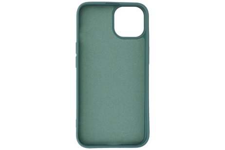 BAOHU Fashion Backcover Telefoonhoesje - Color Hoesje - Geschikt voor iPhone 14 Plus - Donker Groen