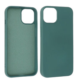 BAOHU iPhone 14 Plus Hoesje Fashion Backcover Telefoonhoesje Donker Groen