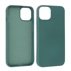 Fashion Backcover Telefoonhoesje - Color Hoesje - Geschikt voor iPhone 14 Plus - Donker Groen