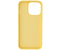 Fashion Backcover Telefoonhoesje - Color Hoesje - Geschikt voor iPhone 14 Pro - Geel