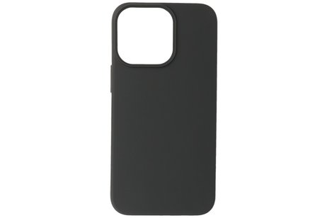 BAOHU Fashion Backcover Telefoonhoesje - Color Hoesje - Geschikt voor iPhone 14 Pro Max - Zwart