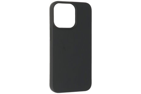 Fashion Backcover Telefoonhoesje - Color Hoesje - Geschikt voor iPhone 14 Pro Max - Zwart