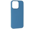 Fashion Backcover Telefoonhoesje - Color Hoesje - Geschikt voor iPhone 14 Pro Max - Navy