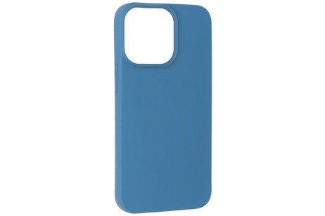 BAOHU Fashion Backcover Telefoonhoesje - Color Hoesje - Geschikt voor iPhone 14 Pro Max - Navy