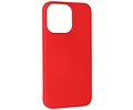 Fashion Backcover Telefoonhoesje - Color Hoesje - Geschikt voor iPhone 14 Pro Max - Rood