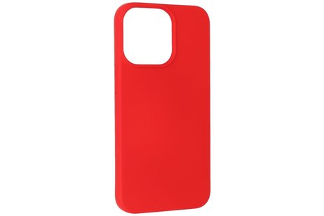 Fashion Backcover Telefoonhoesje - Color Hoesje - Geschikt voor iPhone 14 Pro Max - Rood