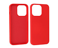 Fashion Backcover Telefoonhoesje - Color Hoesje - Geschikt voor iPhone 14 Pro Max - Rood