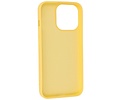 Fashion Backcover Telefoonhoesje - Color Hoesje - Geschikt voor iPhone 14 Pro Max - Geel