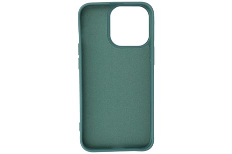 Fashion Backcover Telefoonhoesje - Color Hoesje - Geschikt voor iPhone 14 Pro Max - Donker Groen