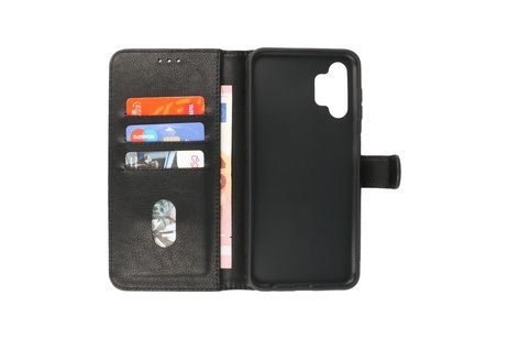 BAOHU Zakelijke Book Case Telefoonhoesje - Portemonnee Hoesje - Geschikt voor de Samsung Galaxy A04s - Zwart